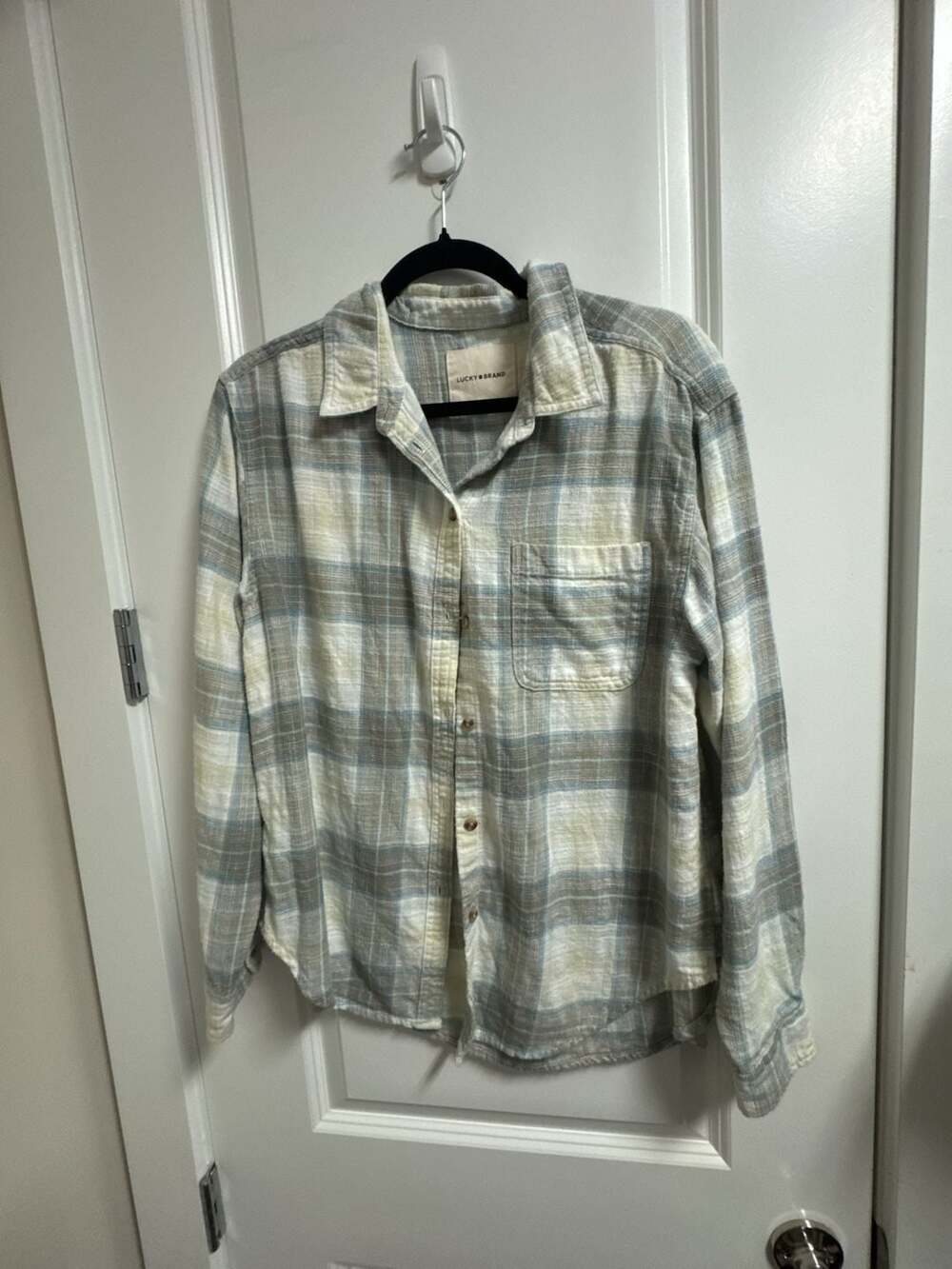 Lucky Brand Plaid Long Sleeve Button-Up Shirt